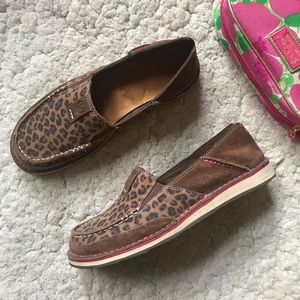 Ariat: Leather Cheetah Print Cruiser Sneaker Sz 8